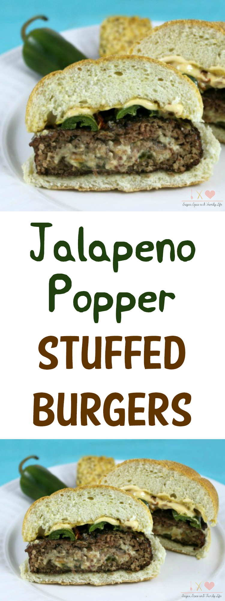 Jalapeno Popper Stuffed Burgers