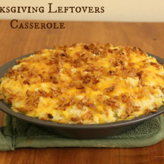 Thanksgiving leftovers casserole