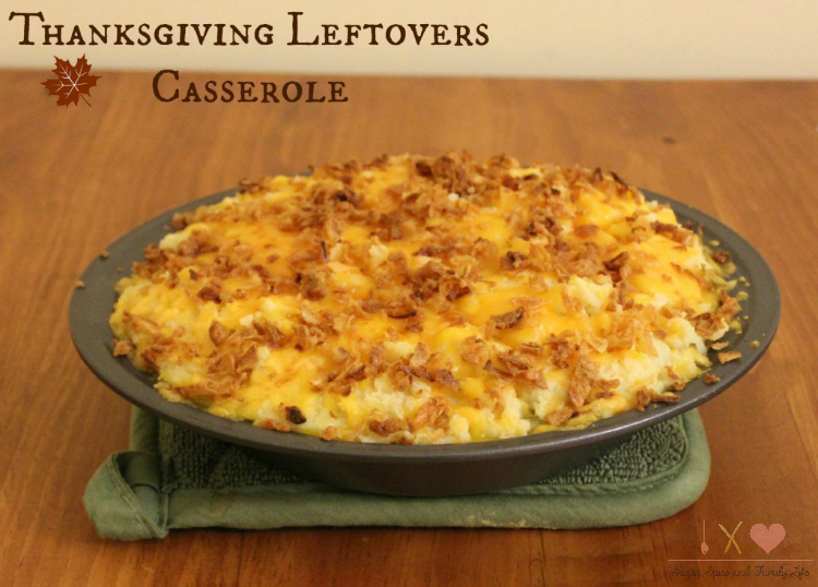 Thanksgiving leftovers casserole