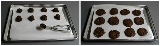 Andes Mint Chocolate Cookies baking
