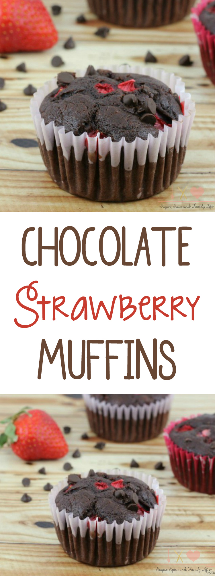 Chocolate Strawberry Muffins Recipe