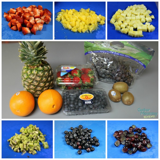 Rainbow Fruit Salad ingredients