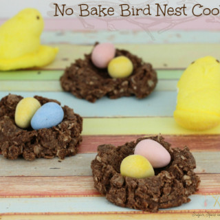 No Bake Bird Nest Cookies