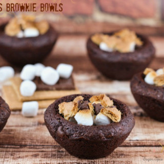 Smores Brownie Bowls