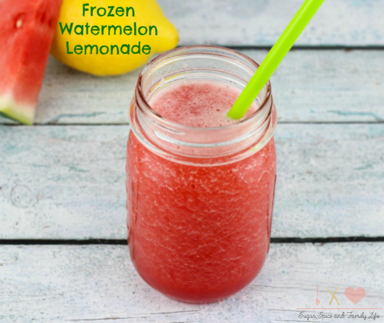 Frozen Watermelon Lemonade Drink