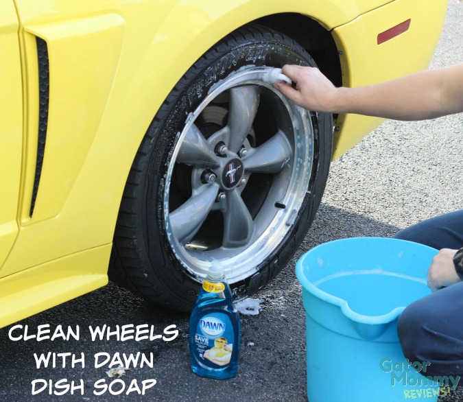 Wheel Cleaning with Dawn Dish Soap