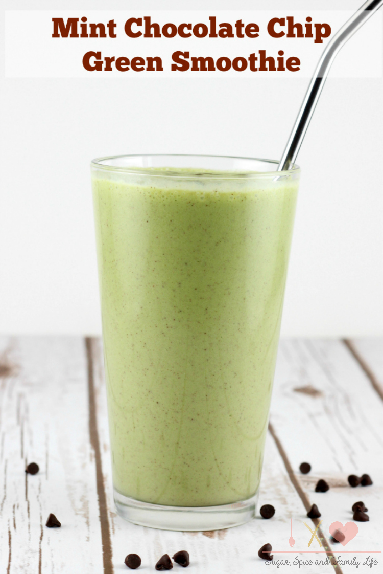 Mint Chocolate Chip Green Smoothie