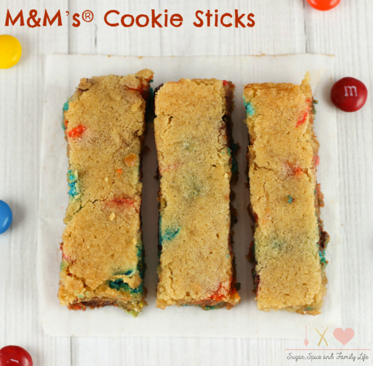 M&M's Cookie Sticks