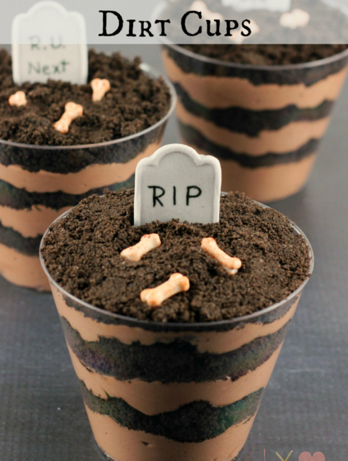 Graveyard Dirt cake Cups