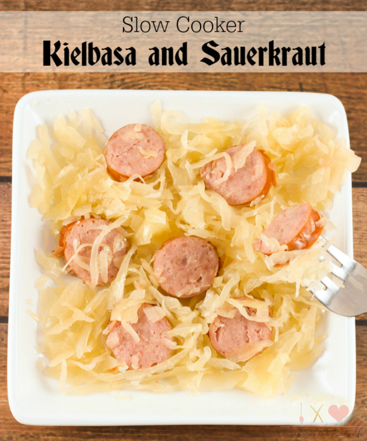 slow cooker Kielbasa and Sauerkraut