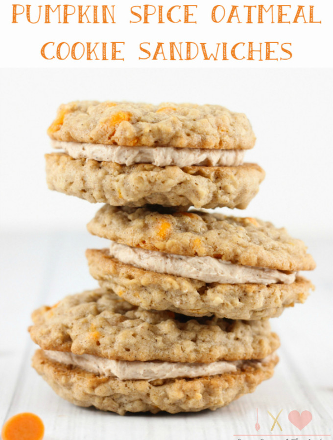 Pumpkin Spice Cookie Sandwiches