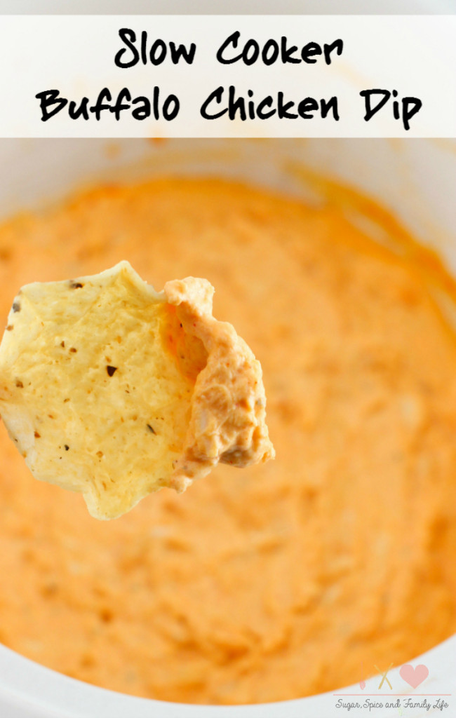 Slow Cooker Buffalo Chicken Dip Recipe - Sugar, Spice and Family Life