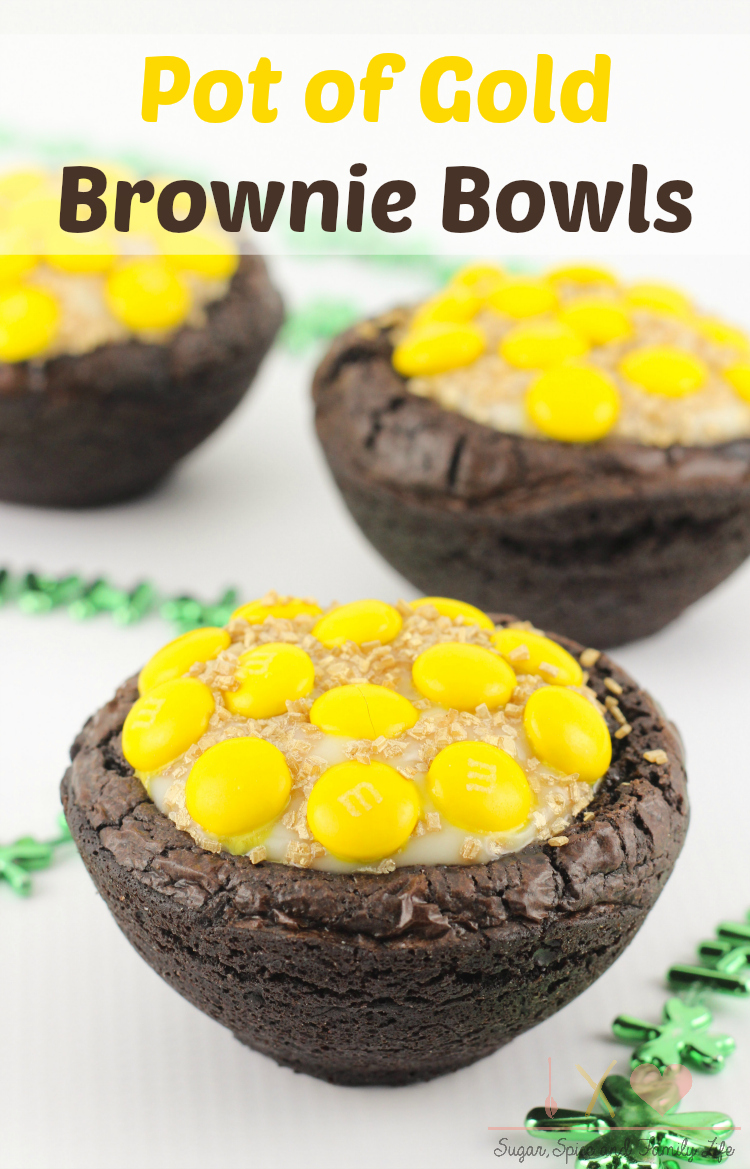Pot of Gold Brownie Bowls
