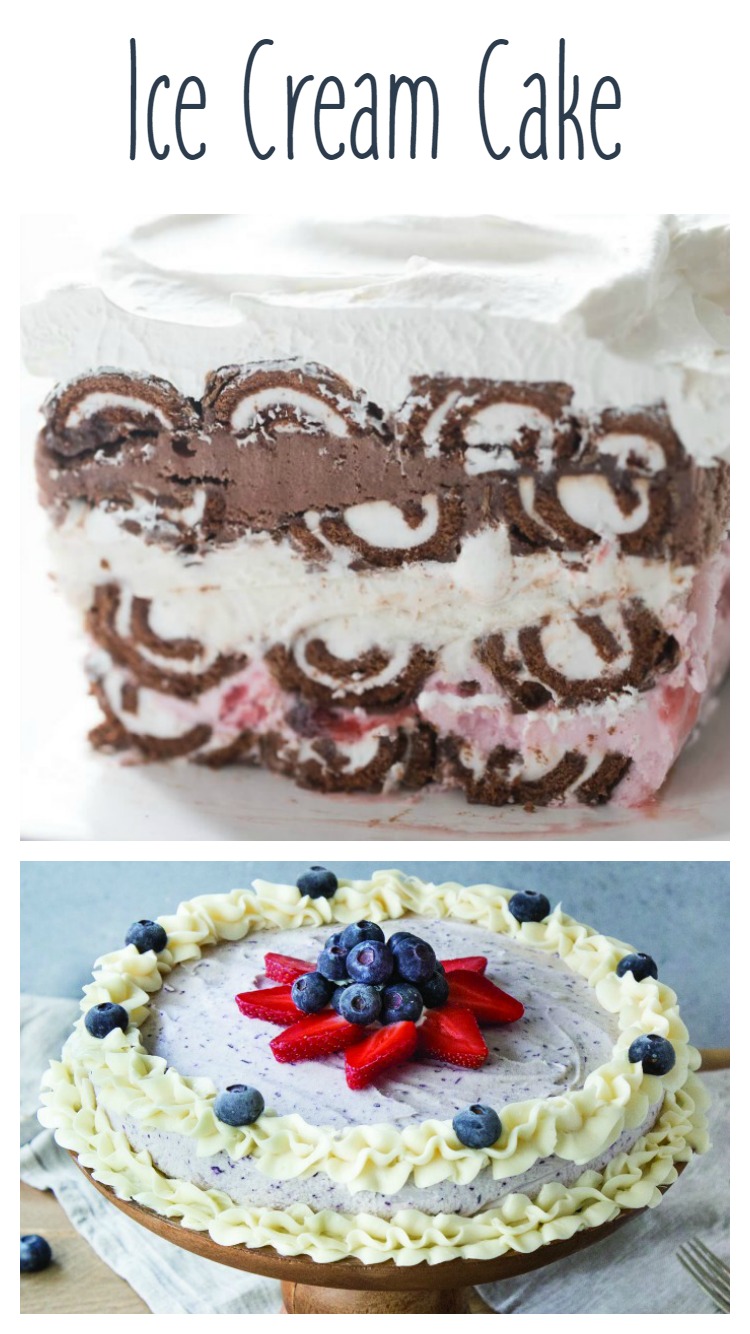 Ice Cream Cake Collage