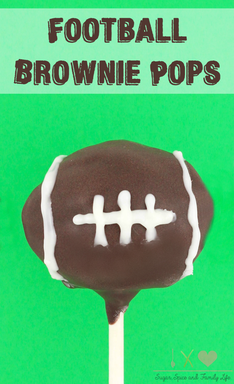 Football Brownie Pops