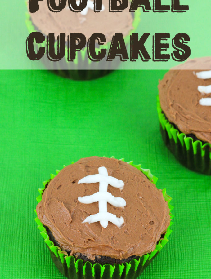 Football Chocolate Cupcakes