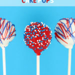 Red, White and Blue Cake Pops