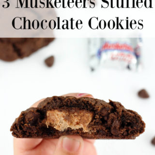 3 Musketeers Stuffed Chocolate Cookies