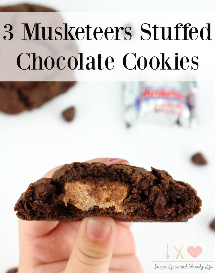 3 Musketeers Stuffed Chocolate Cookies