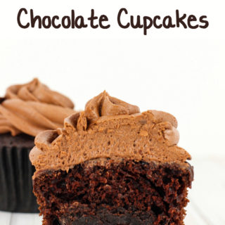 Brownie Stuffed Chocolate Cupcakes