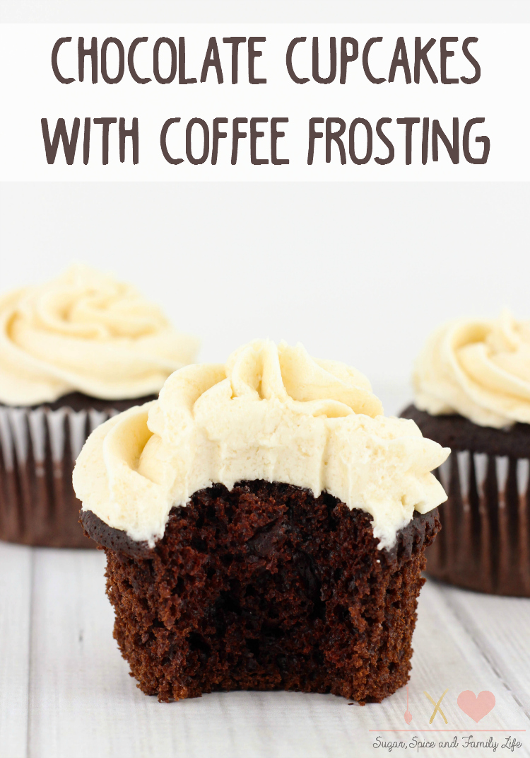 Chocolate Cupcakes with Coffee Frosting
