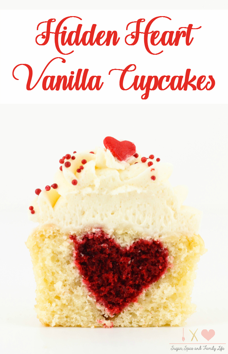 Hidden Heart Vanilla Cupcakes
