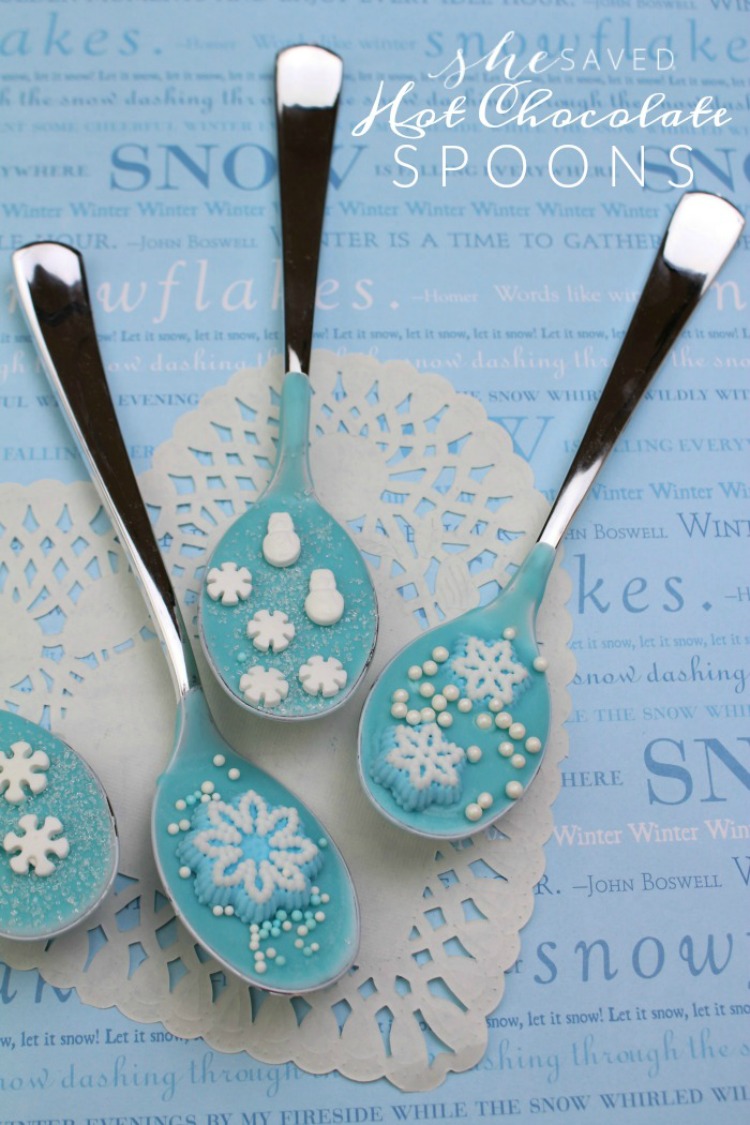 Frozen Themed Hot Chocolate Spoons