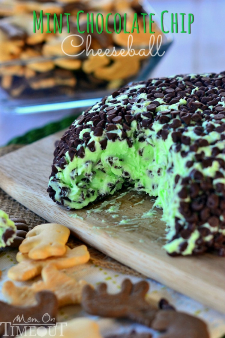 Mint Chocolate Chip Cheese Ball