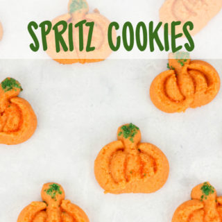 Pumpkin Spice Spritz Cookies