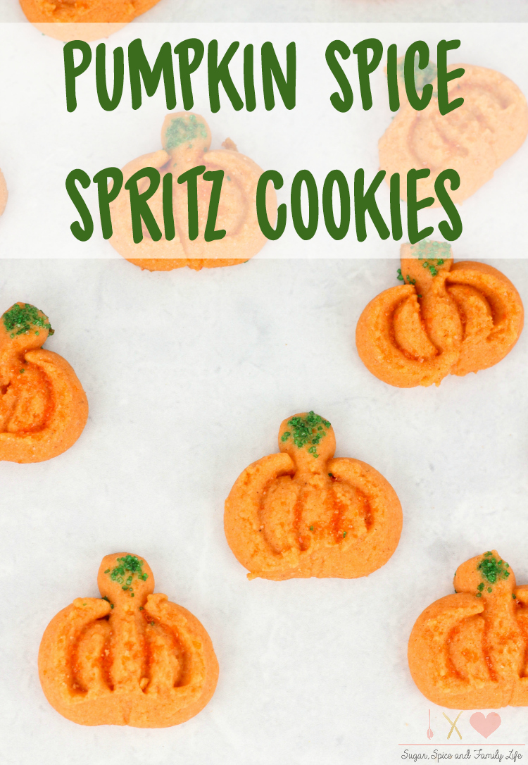 Pumpkin Spice Spritz Cookies